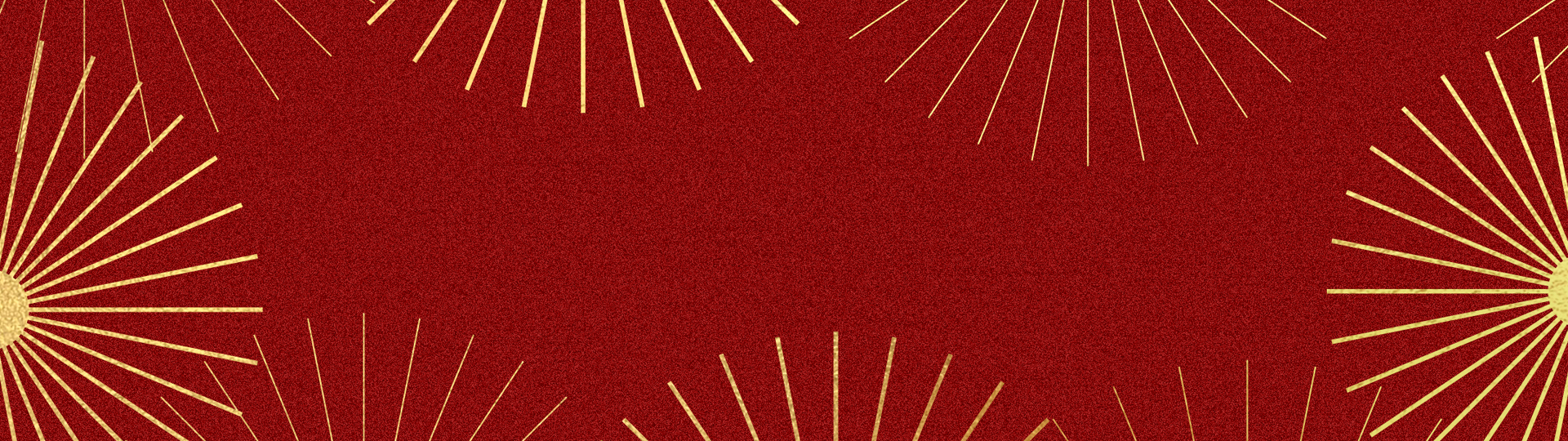 Christmas ecards design example of gold stars bursting against a red background